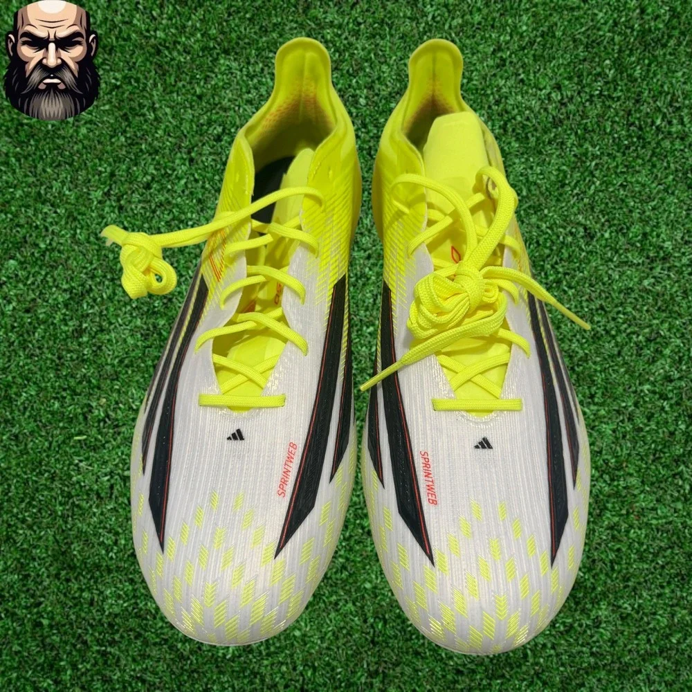 adidas F50 Elite FG Soccer Cleats Solar Yellow Lucid Red JR6457 Men's Size 10.5